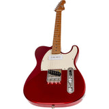 JET JT-300 CAR P90 T-style Elektrische Gitaar P90 + Single Coil Vaste Brug Roasted Maple Toets Candy Apple Red