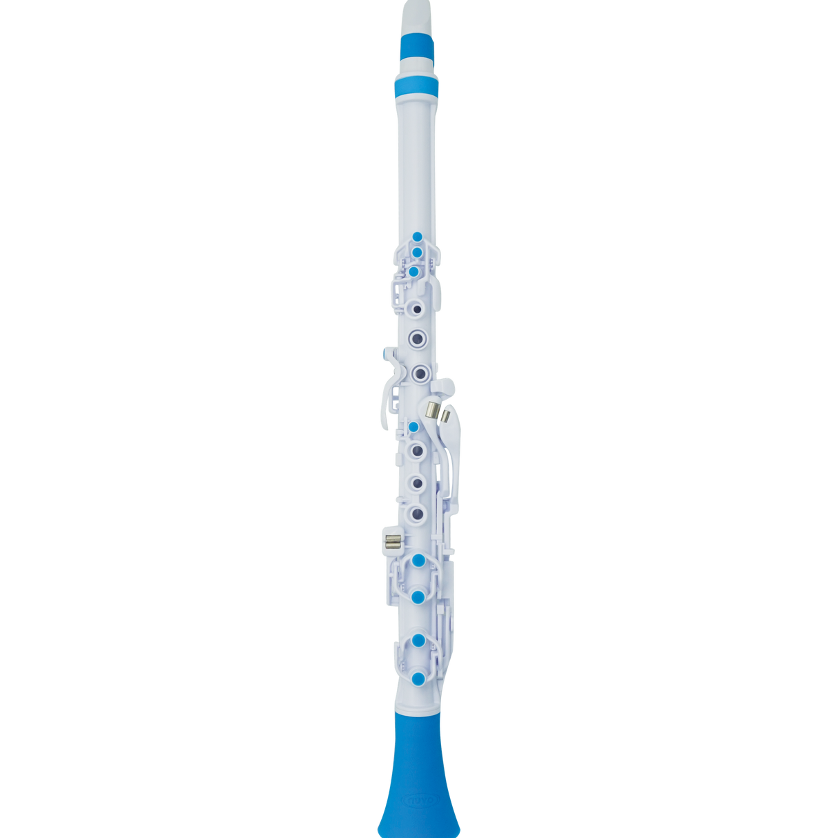NUVO CL120WBL Clarinéo 2.0 – C-stemming, 275 g, wit/blauw, incl. etui en accessoires