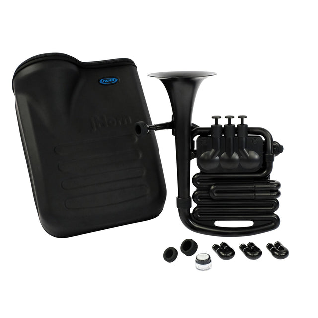 NUVO jHorn zwart kinder blaasinstrument in Bb met draaiventielen black edition