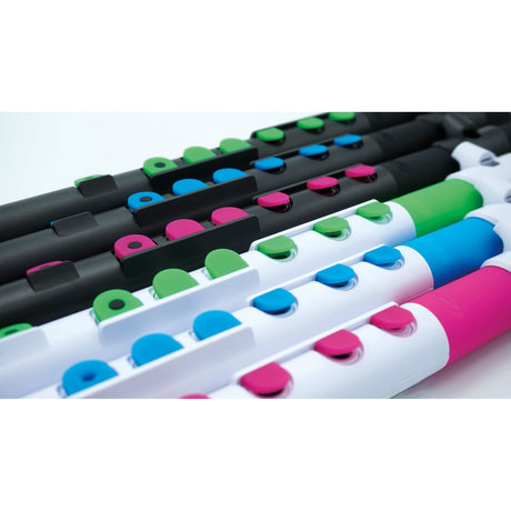 NUVO TooT 2.0 wit-blauw kinder dwarsfluit blokfluit alternatief met kleppen en Firstnote