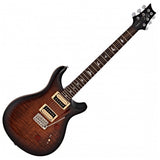 PRS SE Custom 24 Black Gold Burst Electric Guitar with Flame Maple Top including Gig Bag