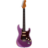 Patina PS-7 PP R S-style Elektrische Gitaar HSS Alnico V Nitro Relic Paulownia Body Roasted Maple Hals Paars