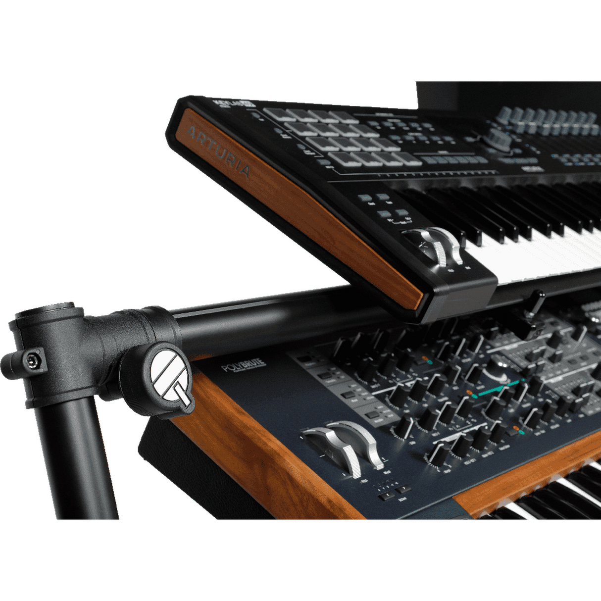 QUIKLOK MKS4 Keyboardstandaard – 4 keyboards, Staal/Aluminium, max. 131 cm Breed