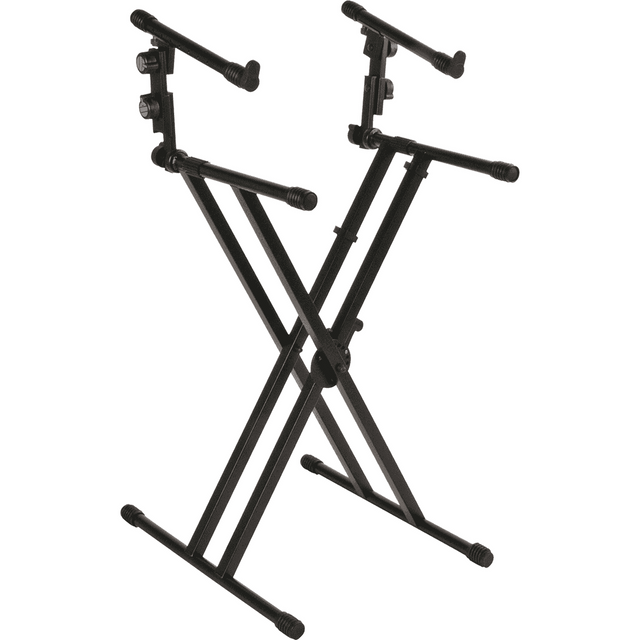 QUIKLOK QL642 Performer Keyboardstandaard – Dubbele X, 2 Niveaus, Verstelbaar, max. 120 kg