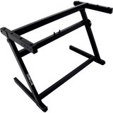 QUIKLOK Z71ALU Lichtgewicht Z-Keyboardstandaard – Verstelbaar, aluminium, Zwart, max. 113 kg