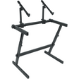 QUIKLOK Z726 Z-Keyboardstandaard – Voor 2 Keyboards, Verstelbaar, max. 113 kg