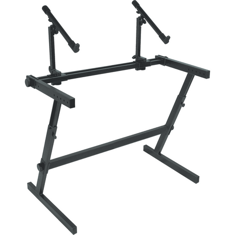 QUIKLOK Z726L Grote Z-Keyboardstandaard – Voor 2 Keyboards, Verstelbaar, max. 113 kg