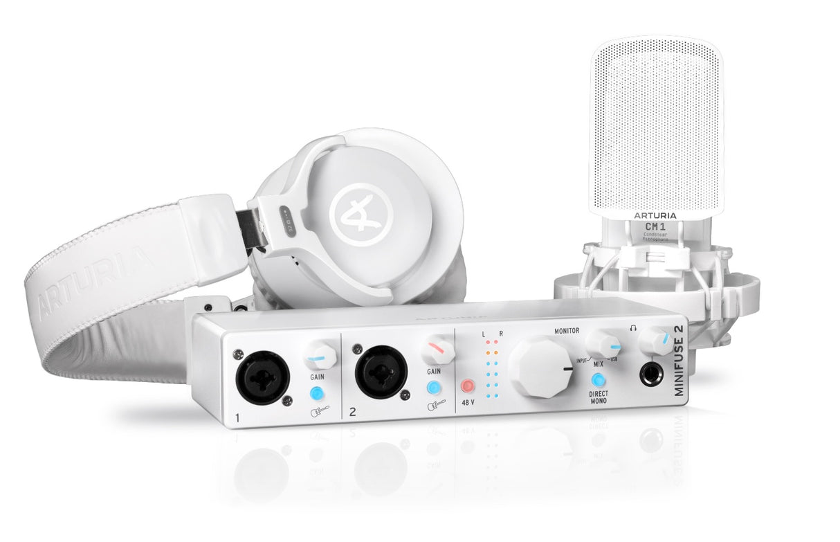 Arturia MiniFuse Recording Pack White Opnamepakket met Audio Interface
