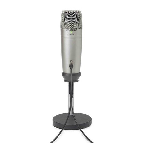 Samson C01U Pro Podcasting Set USB condensatormicrofoon met studio-headphones, statief en koffer Profile USB microfoon voor podcast, gaming streaming set kopie