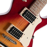 Cort CR100 CRS2 Elektrische Gitaar Single Cut Mahonie Cherry Red Sunburst met 2 Humbuckers