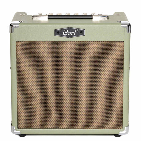 Cort CM15RPG 15W Gitaarversterker met 8 inch Speaker, Reverb en 2 Kanalen Pastel Groen