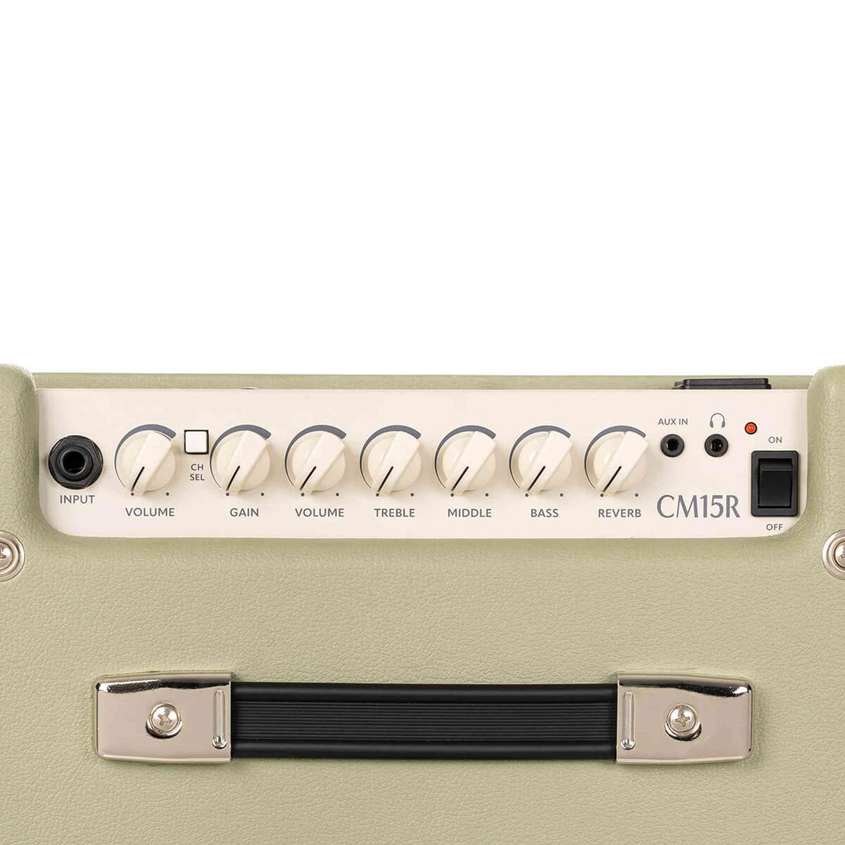 Cort CM15RPG 15W Gitaarversterker met 8 inch Speaker, Reverb en 2 Kanalen Pastel Groen