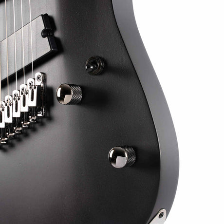 Cort KX307 Multi Scale OPBK 7-Snarige Elektrische Gitaar Mahonie Roasted Maple Open Pore Black