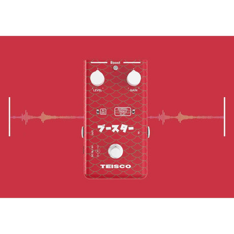 Teisco Boost FET boostpedaal met 9V/24V schakeling en bufferfunctie