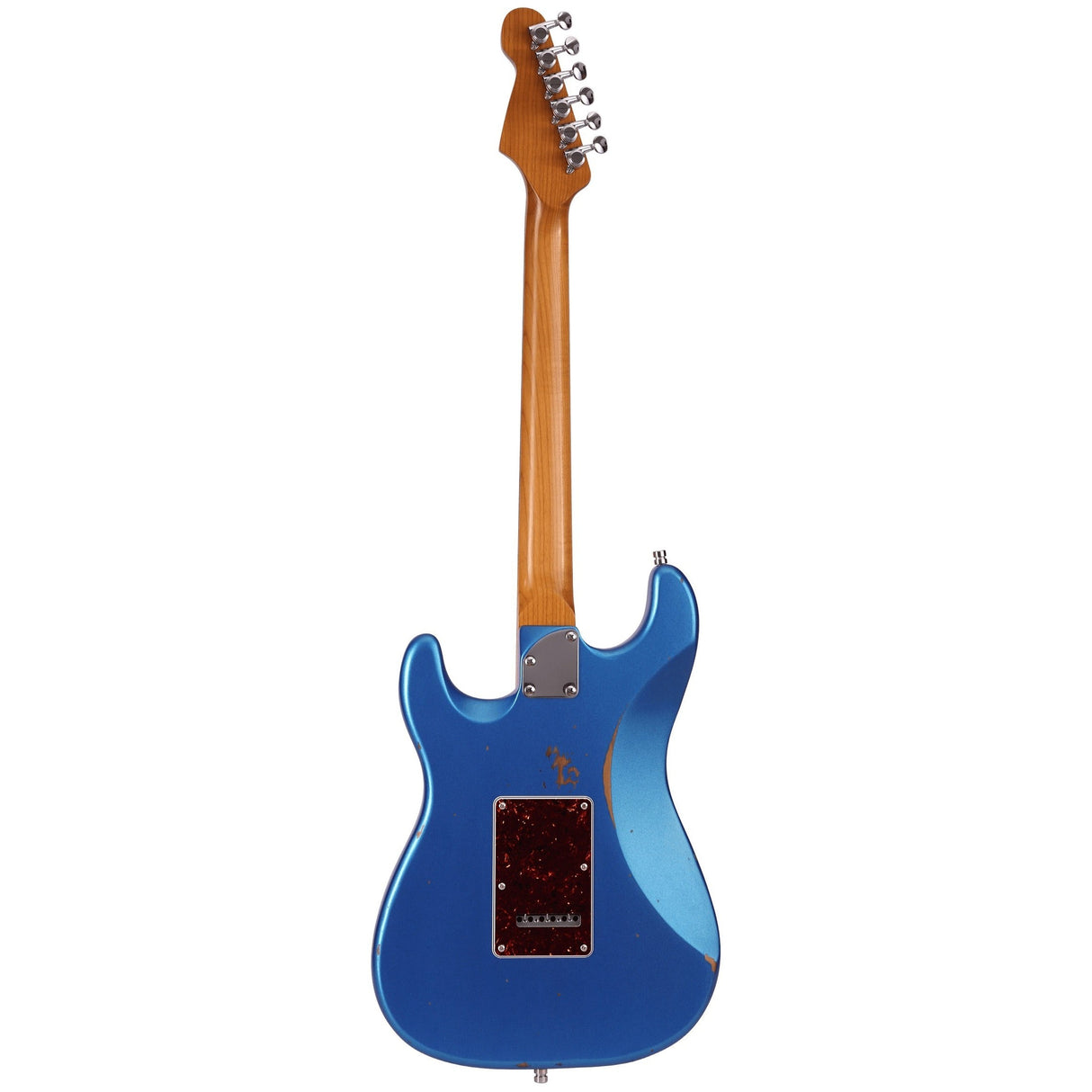 Patina PS-6 LPB R S-style Elektrische Gitaar SSS Alnico V Nitro Relic Paulownia Body Roasted Maple Hals Lake Placid Blue