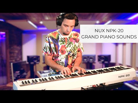 NUX NPK-20 Digital Stage Piano – 88 Keys, Graded Hammer Action, 271 Tones, Black