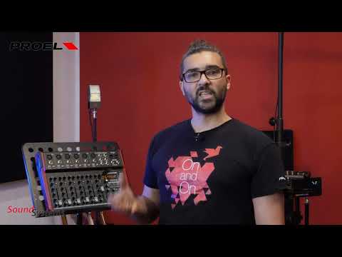 Proel PLAYMIX8 8-kanaals mixer met DSP, USB en Bluetooth