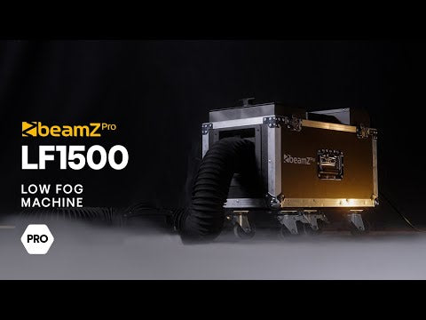 beamZ LF1500 Low Fog Machine – Ultrasonic Fog Machine with DMX and Flightcase