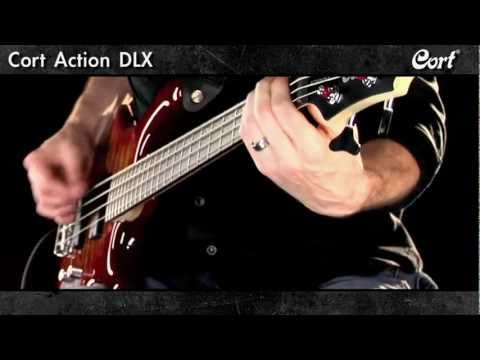 Cort Action PJ OPW basgitaar 4-snarig met PJ pickups, populier body en esdoorn hals