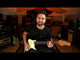 EKO ST300 BLK elektrische gitaar zwart, 3 single-coils, 22 frets, vintage slagplaat, vibrato