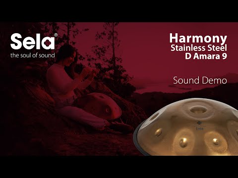 Sela SE 202 Stainless Steel Handpan D Amara 440 Hz goud handgemaakt met gevoerde draagtas