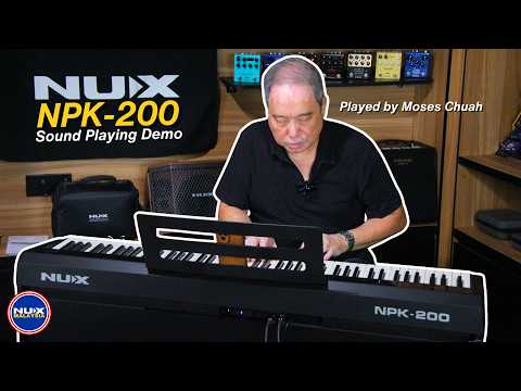 NUX NPK-200 WH Digital Stage Piano Wit
