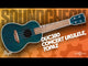 Flight DUC380 Jade Concert Ukulele met Mahogany Body, Bone Topkam en Aquila Nylgut Snaren