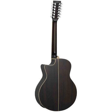Tanglewood Winterleaf VCE AVB 12-Snarige Super Folk Cutaway Elektro-Akoestische Gitaar Mahogany Autumn Vintage Burst