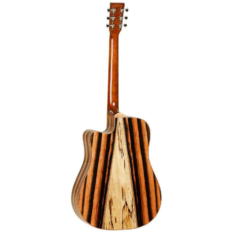 Tanglewood Exotic Java JD CE Dreadnought Cutaway Elektro-Akoestische Gitaar Solid Spruce Spalt Mango Gloss